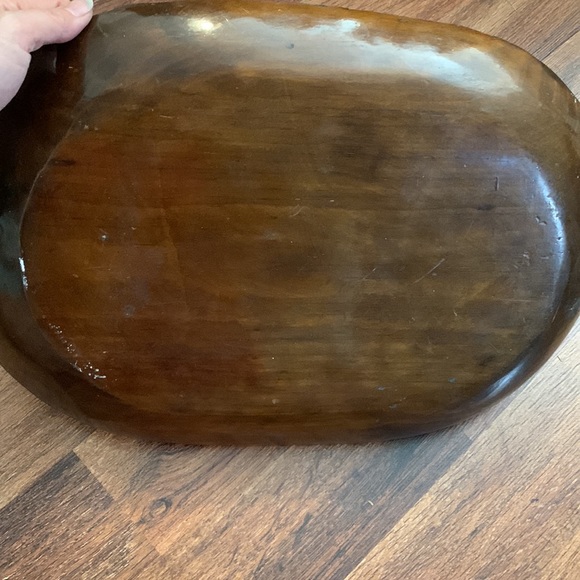 Vintage hand carved and painted serving tray (origin Mexico?) - Picture 2 of 5